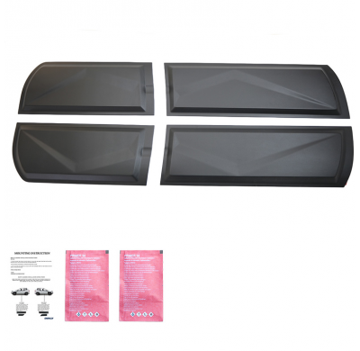 Revestimiento de carrocería Oneway compatible con Nissan Navara D40 2005-2010 - Negro mate Oneway