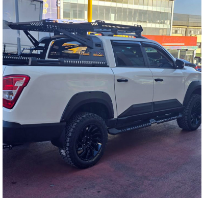 Revestimiento de carrocería unidireccional compatible con SsangYong Musso Grand 2018-2024 - Negro mate Oneway