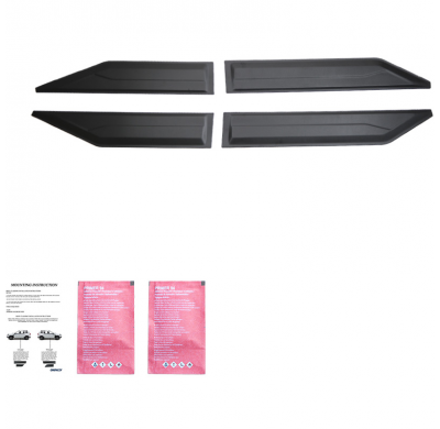 Revestimiento de carrocería unidireccional compatible con SsangYong Musso Grand 2018-2024 - Negro mate Oneway