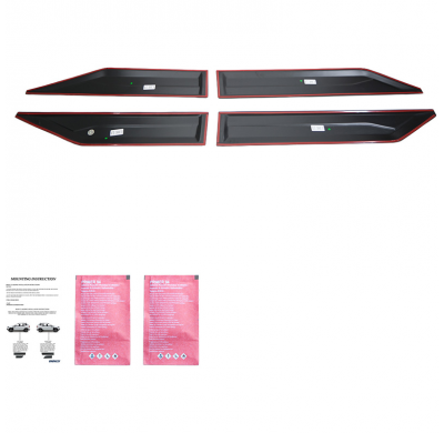 Revestimiento de carrocería unidireccional compatible con SsangYong Musso Grand 2018-2024 - Negro mate Oneway