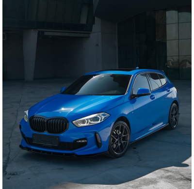 Kit de carrocería completo Oneway compatible con BMW Serie 1 F40 M-Pack/M135i 2019- (escape sencillo izquierdo) - Negro brillant