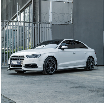 Kit de carrocería completo Oneway compatible con Audi S3 8V Sedán 2013-2016 - Negro brillante Oneway