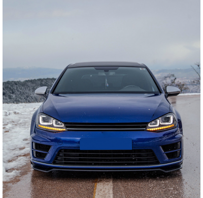 Kit de carrocería completo Oneway compatible con Volkswagen Golf VII HB R 2013-2016 - Negro brillante Oneway