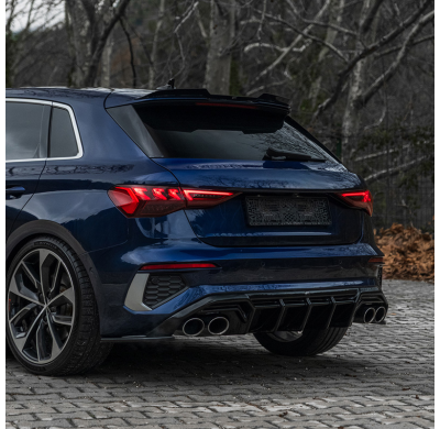 Kit de carrocería completo Oneway compatible con Audi A3 8Y Sportback S3/S-Line 2020-2024 - Negro brillante Oneway