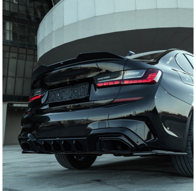 Kit de carrocería completo Oneway compatible con BMW Serie 3 G20 Sedán M-Pack y M340i 2018-2022 (con embellecedores de escape re