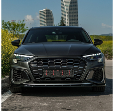 Kit de carrocería completo Oneway compatible con Audi A3 8Y Sedán S3/S-Line 2020-2024 - Negro brillante Oneway