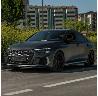 Kit de carrocería completo Oneway compatible con Audi A3 8Y Sedán S3/S-Line 2020-2024 - Negro brillante Oneway