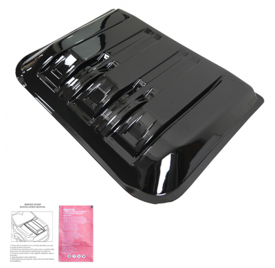 Toma de aire unidireccional para capó para Ford Ranger T9 2022- - Negro brillante