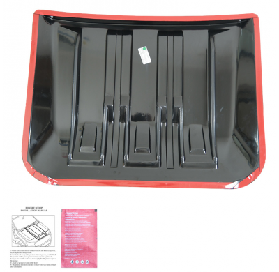 Toma de aire unidireccional para capó para Ford Ranger T9 2022- - Negro brillante