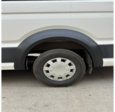 Juego de extensiones de guardabarros Oneway compatibles con Volkswagen Crafter MK2 y MAN TGE MK1 (modelos pre-restyling 2016-) -