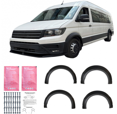 Juego de extensiones de guardabarros Oneway compatibles con Volkswagen Crafter MK2 y MAN TGE MK1 (modelos pre-restyling 2016-) -
