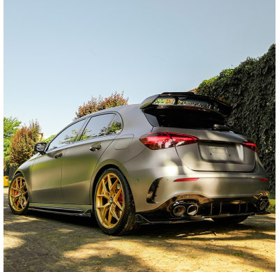 Difusores laterales traseros unidireccionales compatibles con Mercedes Clase A (W177) A45 S Aero Pack 2019-2023 y FL 2023- - Neg