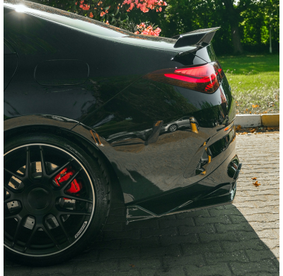 Difusores laterales traseros unidireccionales compatibles con Mercedes CLA (C118/X118) Coupé/Shooting Brake CLA35/CLA45 AMG Aero