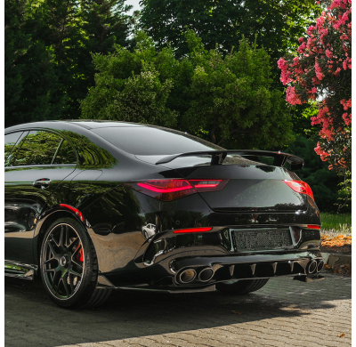 Difusores laterales traseros unidireccionales compatibles con Mercedes CLA (C118/X118) Coupé/Shooting Brake CLA35/CLA45 AMG Aero