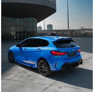 Difusor trasero Oneway para BMW Serie 1 F40 M-Pack/M135i 2019- - Negro brillante