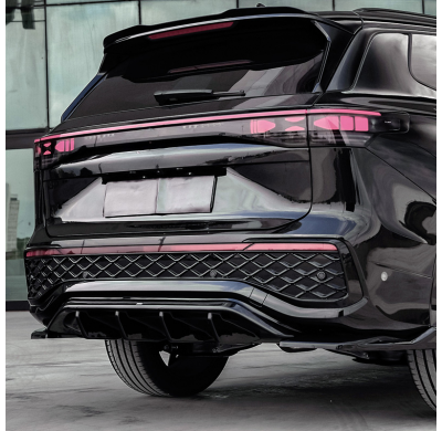 Difusor trasero unidireccional compatible con Volkswagen Tayron (R41) 2024- - Negro brillante Oneway