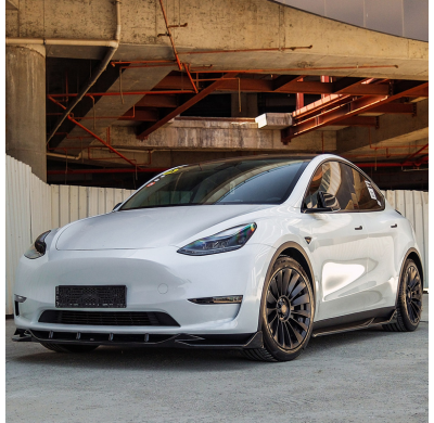 Faldones laterales Oneway Set compatibles con Tesla Model Y 2019-2025 - Negro brillante Oneway