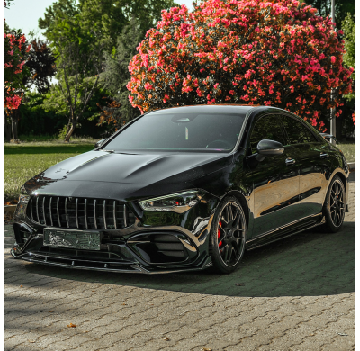 Faldones laterales Oneway Set compatibles con Mercedes CLA (C118/X118) Coupé/Shooting Brake CLA35/CLA45 AMG 2019-2023 - Negro br