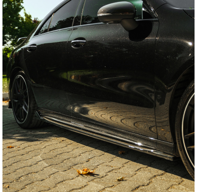 Faldones laterales Oneway Set compatibles con Mercedes CLA (C118/X118) Coupé/Shooting Brake CLA35/CLA45 AMG 2019-2023 - Negro br