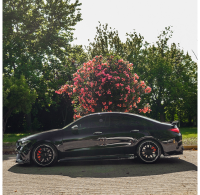 Faldones laterales Oneway Set compatibles con Mercedes CLA (C118/X118) Coupé/Shooting Brake CLA35/CLA45 AMG 2019-2023 - Negro br