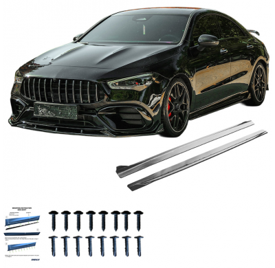 Faldones laterales Oneway Set compatibles con Mercedes CLA (C118/X118) Coupé/Shooting Brake CLA35/CLA45 AMG 2019-2023 - Negro br