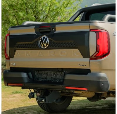 Cubierta de portón trasero Oneway compatible con Volkswagen Amarok MK2 2022- - Negro mate