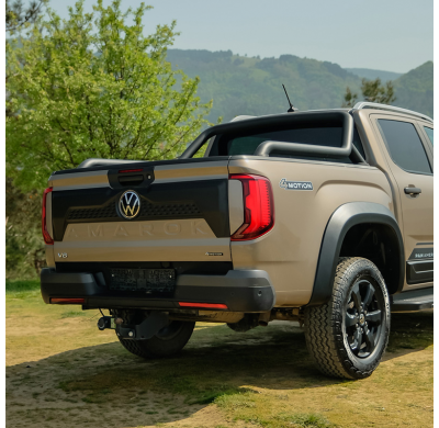 Cubierta de portón trasero Oneway compatible con Volkswagen Amarok MK2 2022- - Negro mate