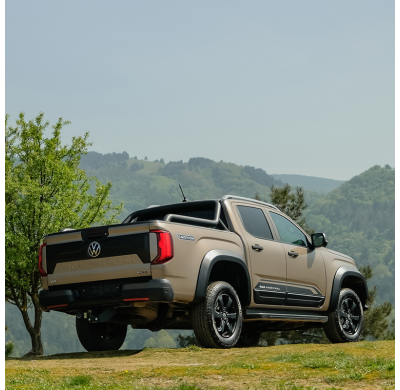 Cubierta de portón trasero Oneway compatible con Volkswagen Amarok MK2 2022- - Negro mate