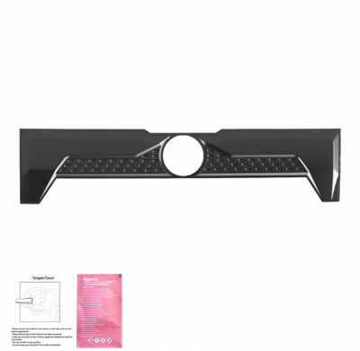 Cubierta de portón trasero Oneway compatible con Volkswagen Amarok MK2 2022- - Negro mate
