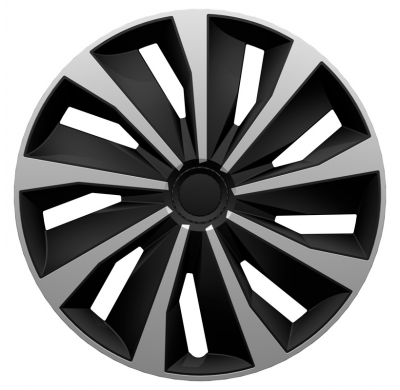 Juego De Cubiertas De Rueda Grip 13 Pulgadas Plata/Negro