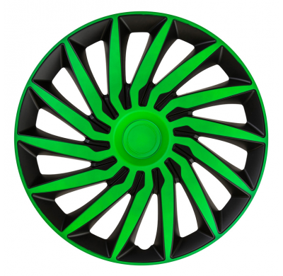 Juego De Tapacubos Kendo 13 Pulgadas Negro/Verde