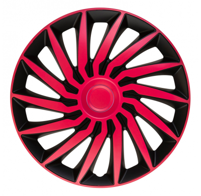 Juego De Tapacubos Kendo 15 Pulgadas Negro/Rosa