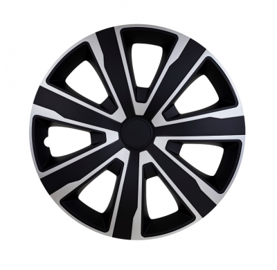 Juego De Cubiertas De Rueda Tenzo 15 Pulgadas Plata / Negro