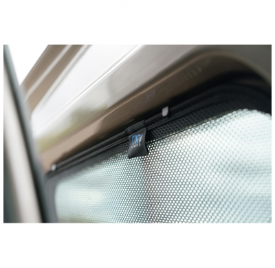 Juego de cortinillas para coche (puertas laterales traseras) aptas para Ford Tourneo Courier 2014-2023 (con ventanas abatibles)