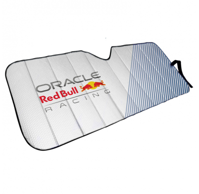 Red Bull Oracle Parasol universal para parabrisas - 1 pieza - Plata/Azul/Rojo