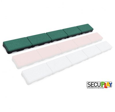 Borde De Siega De Goma Secuplay - 100x10x3,6cm - Verde - Pieza Única