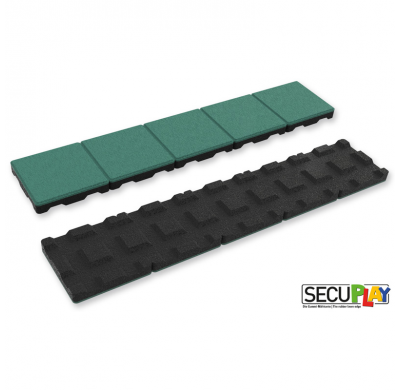 Secuplay Xl Goma Cortacésped - 100x20x3,6cm - Verde - Pack De 5 Piezas