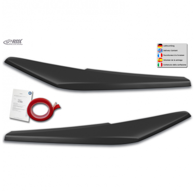 Pestañas de faros adecuados para Audi Q2 (GA) 2016- (ABS) RDX RACEDESIGN