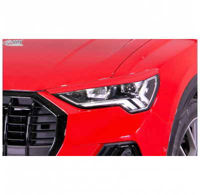 Pestañas de faros adecuados para Audi Q3 (F3) incl. Sportback 2019- (ABS) RDX RACEDESIGN