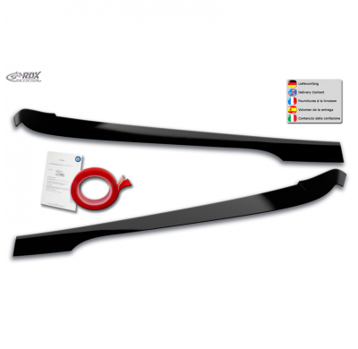 Pestañas de faros aptos para BMW Serie 3 G20/G21 Sedan/Touring 2019- (ABS Negro Brillo)