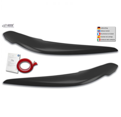 Pestañas de faros adecuados para BMW Serie 1 F20/F21 3/5 puertas Facelift 2015-2019 (ABS) RDX RACEDESIGN