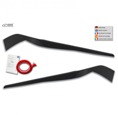 Pestañas de faros delanteros adecuados para BMW X1 F48 2015-2019 (ABS)