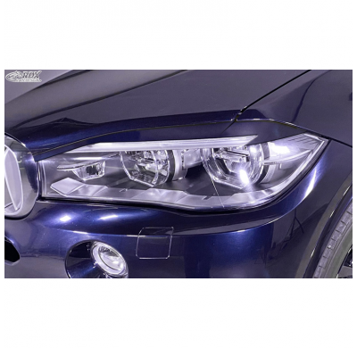 Pestañas de faros delanteros adecuados para BMW X5 F15 2013-2018 (ABS)
