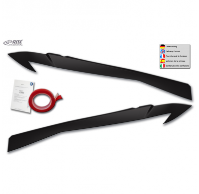 Pestañas de faros delanteros adecuados para BMW X5 F15 2013-2018 (ABS)