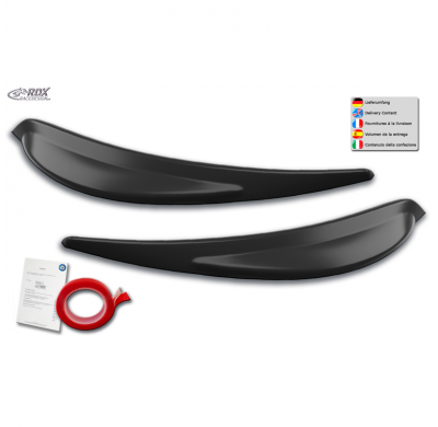 Pestañas de faros adecuados para Dacia Lodgy & Dokker 2012-2022 (ABS) RDX RACEDESIGN