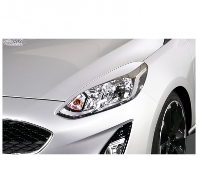 Pestañas de faros adecuados para Ford Fiesta MK8 2017-2022 (ABS) RDX RACEDESIGN