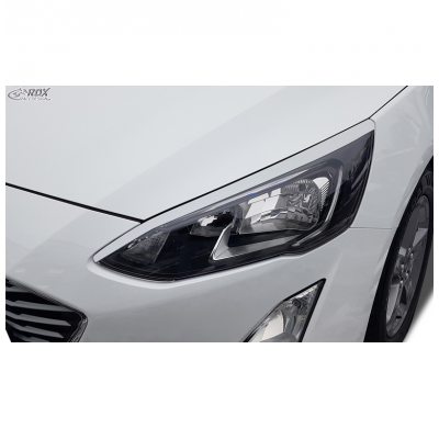 Pestañas de faros delanteros adecuados para Ford Focus IV Hatchback/Wagon/Sedan 2018-2022 (ABS) RDX RACEDESIGN