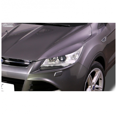 Pestañas de faros adecuados para Ford Kuga II (DM2) excl. Estiramiento facial 2013-2016 (ABS)