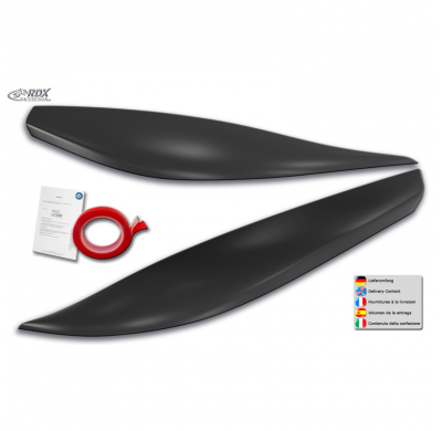 Pestañas de faros adecuados para Ford Kuga II (DM2) excl. Estiramiento facial 2013-2016 (ABS)