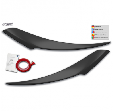 Alerones para faros delanteros para Hyundai Tucson (TLE) Facelift (solo faros LED) 2018-2020 (ABS)